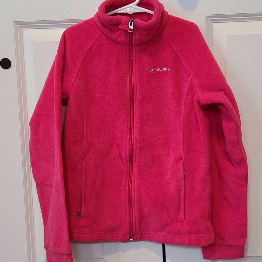 Columbia pink girls fleece.  Never worn
